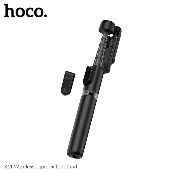 Hoco K11 Wireless Tripod Selfie Stand (Black) - Image 4