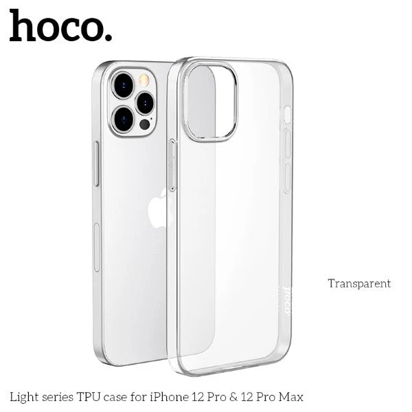 Hoco Light series Case for iPhone 12 & iPhone 12 Pro (Clear) - Image 2