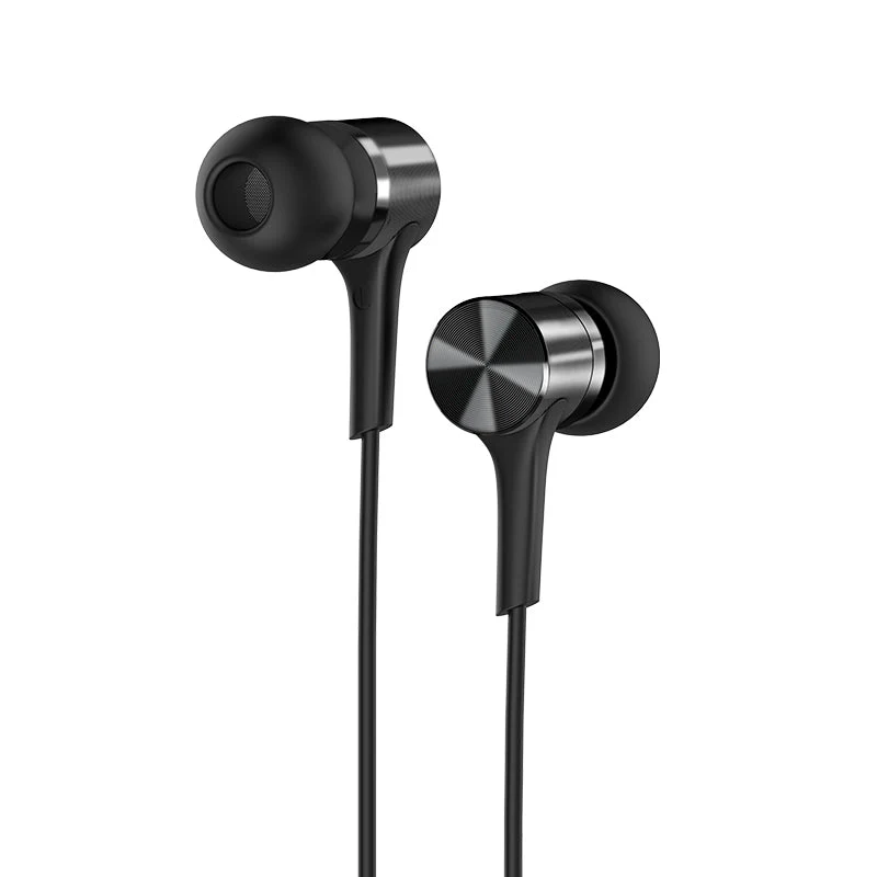 Hoco M54 Pure Music Wired Earphone With Mic (Black) - Image 2