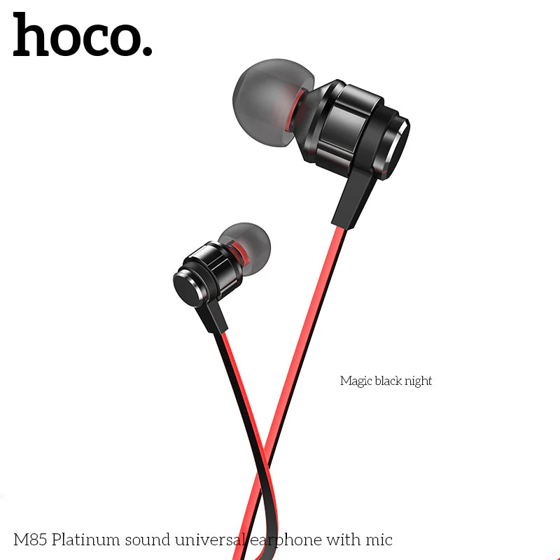 Hoco M85 Earphone with Mic (Black)