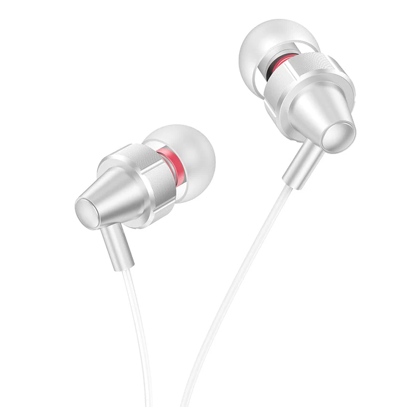 Hoco M90 Delight Type-C Wired Digital Earphone with Microphone (White) - Image 3