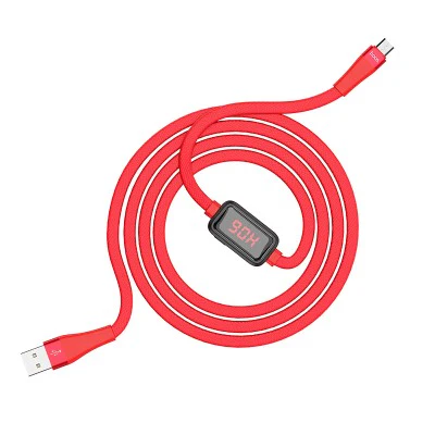 Hoco S4 USB A to Micro USB Charging Cable 1.2M (Red) - Image 3