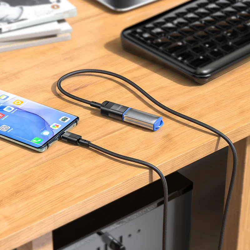 Hoco U107 Type-C male to USB female USB3.0 charging data sync  extension cable - Image 5