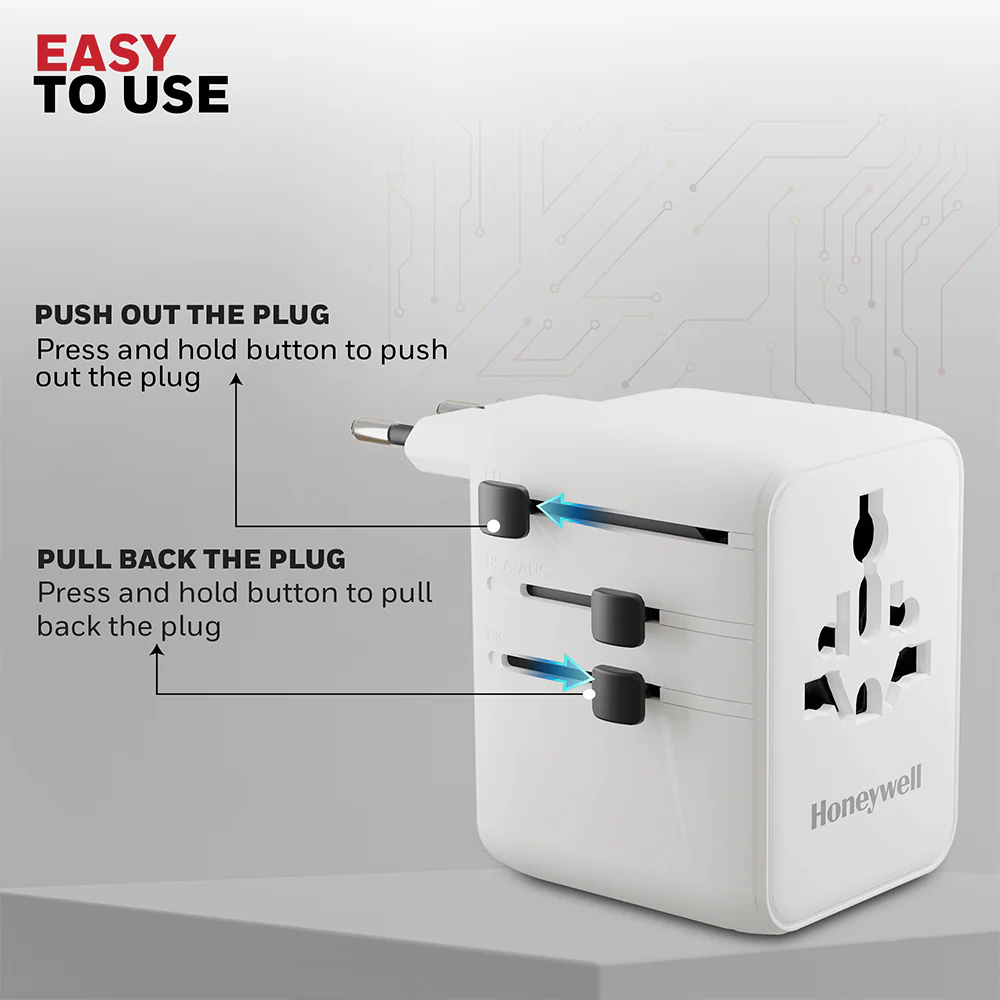 Honeywell Universal World Travel Adapter 70W (White) - Image 6