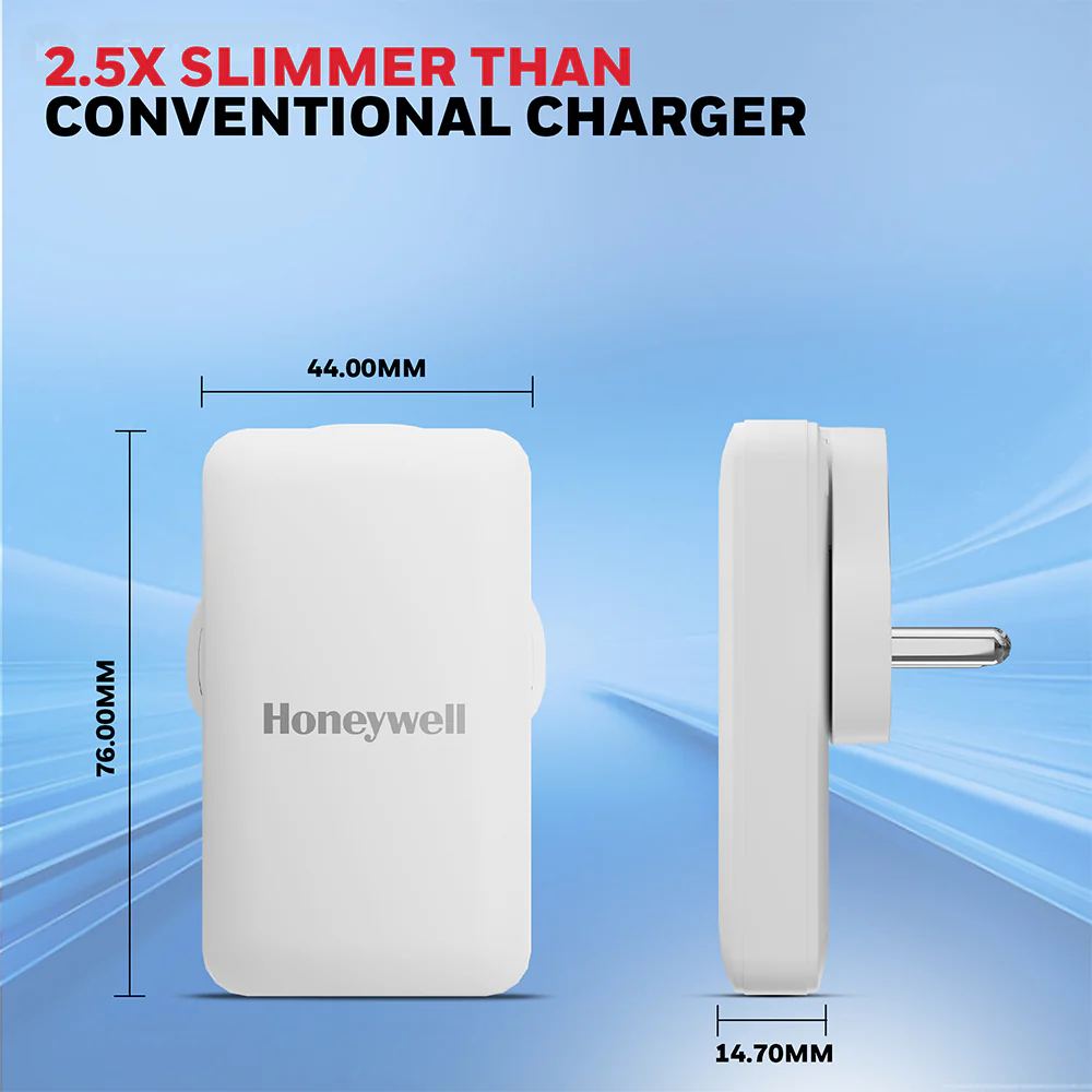 Honeywell Zest GaN Charger 45W Ultra Thin (White) - Image 7