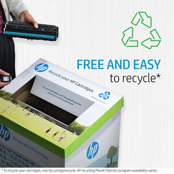 HP 202X Yellow Original LaserJet Toner Cartridge (CF502X) - Image 4