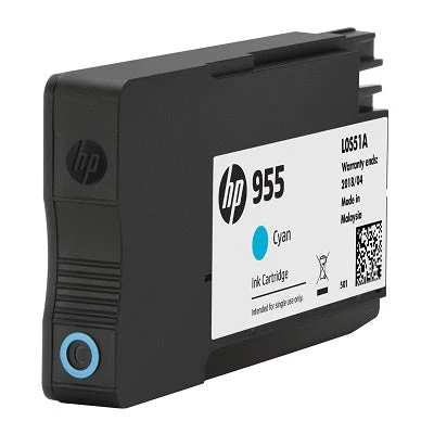 HP 955 Cyan Original Ink Cartridge (L0S51AA) - Image 2