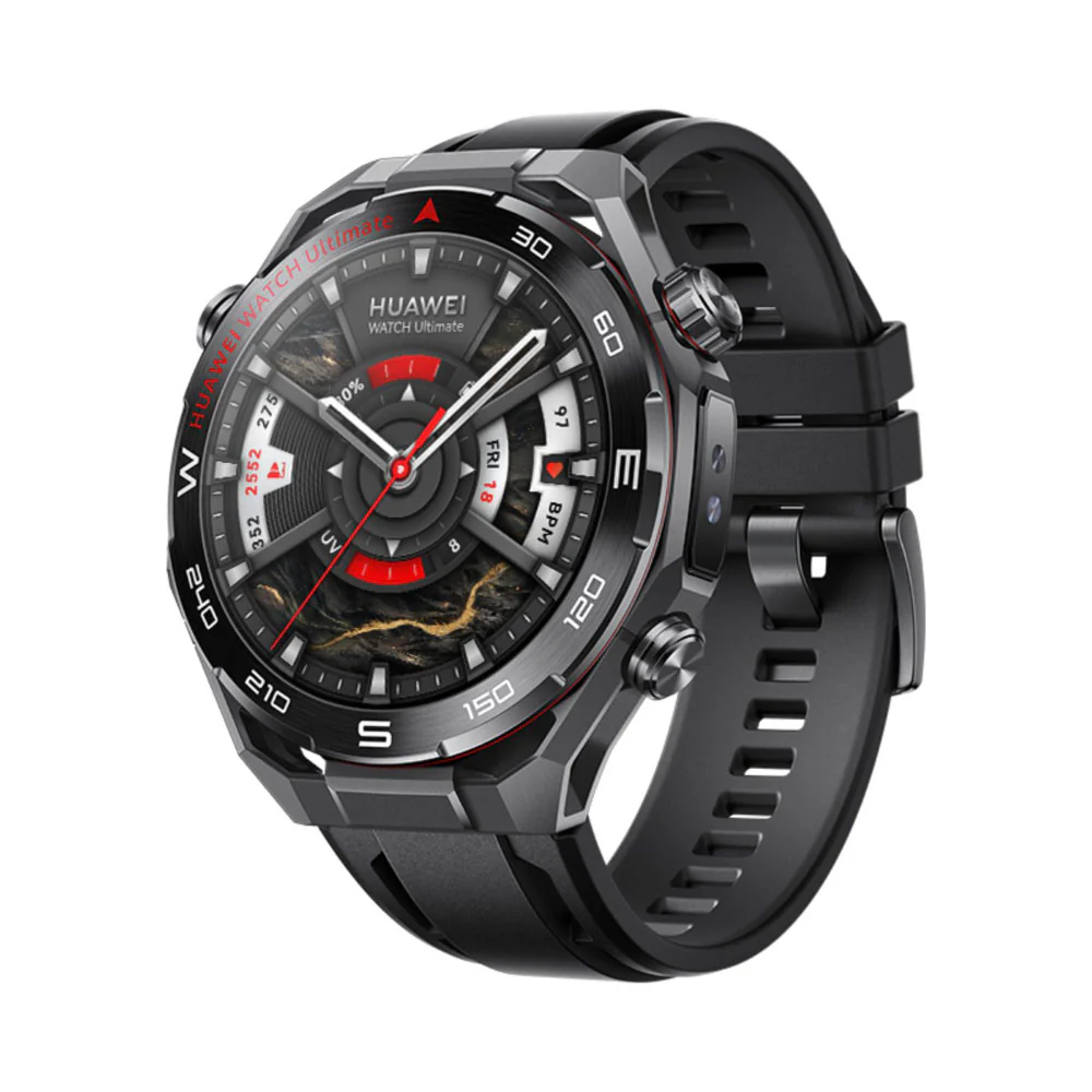 Huawei Watch Ultimate 2 Black, Black Fluoroelastomer Strap