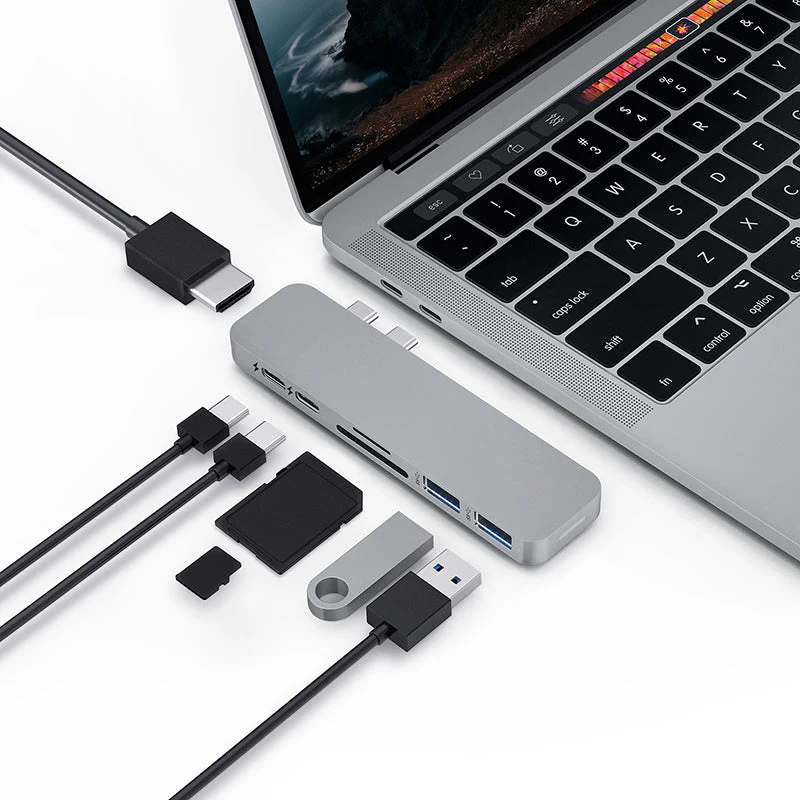 HyperDrive HD28C DUO 7-in-2 USB-C Hub (Grey) - Image 4