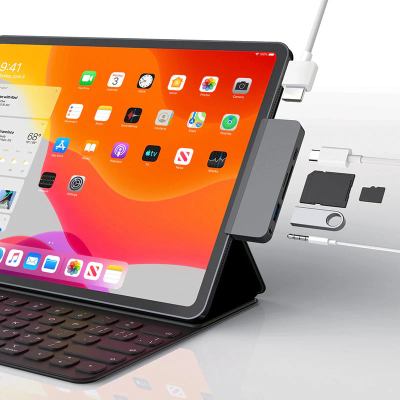 HyperDrive HD319B-Gray 6-in-1 USB-C Hub - Image 2