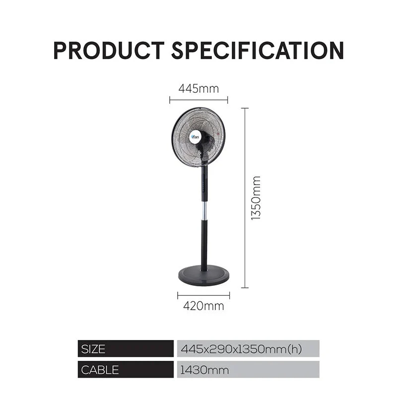 iFan IF7466 DC Fan 16 Inch 24-Speed - Image 3