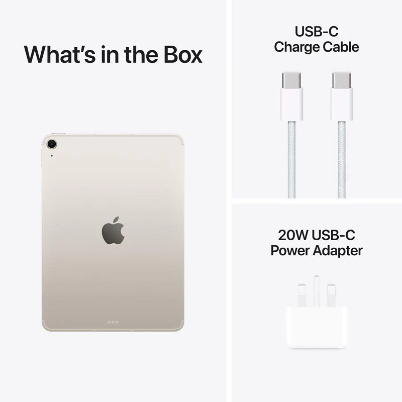 iPad Air 11-inch M3 Wi-Fi + Cellular 512GB - Starlight - Image 9