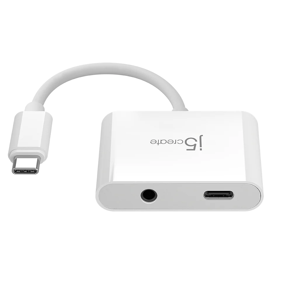 J5Create JCA122 USB-C to 3.5mm Audio with PD Adapter - Image 2