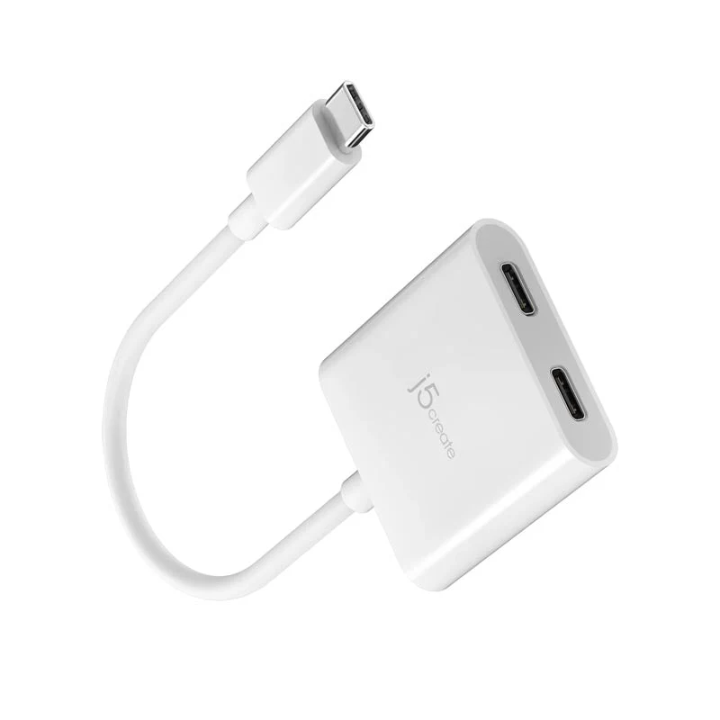 J5Create JCA164 USB-C to Dual USB-C with Video/Power Delivery