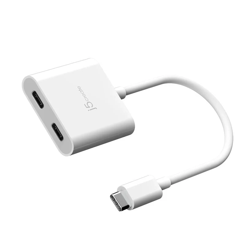 J5Create JCA164 USB-C to Dual USB-C with Video/Power Delivery - Image 2