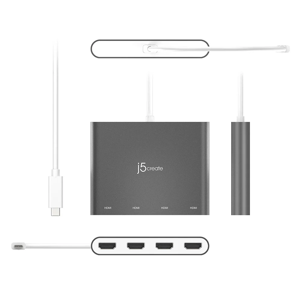 J5Create JCA366 USB-C to 4-Port HDMI Multi-Monitor Adapter - Image 3