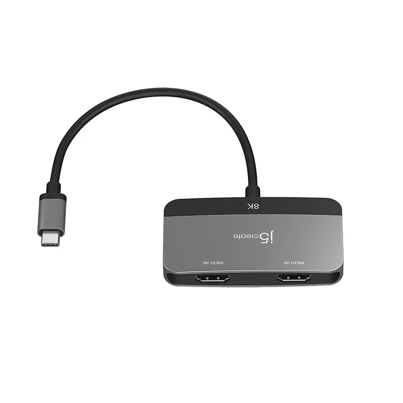 J5Create JCA465 8K USB-C to HDMI Dual Display Adapter - Image 2