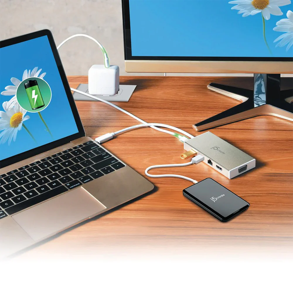 J5Create JCD376 Type-C Fully Functional Mini Dock - Image 3