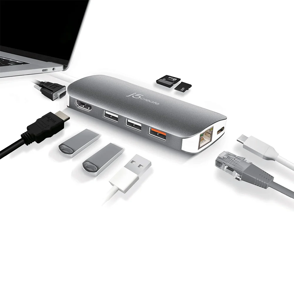 J5Create JCD384 USB 3.1 Type-C Multi Adapter - Image 4