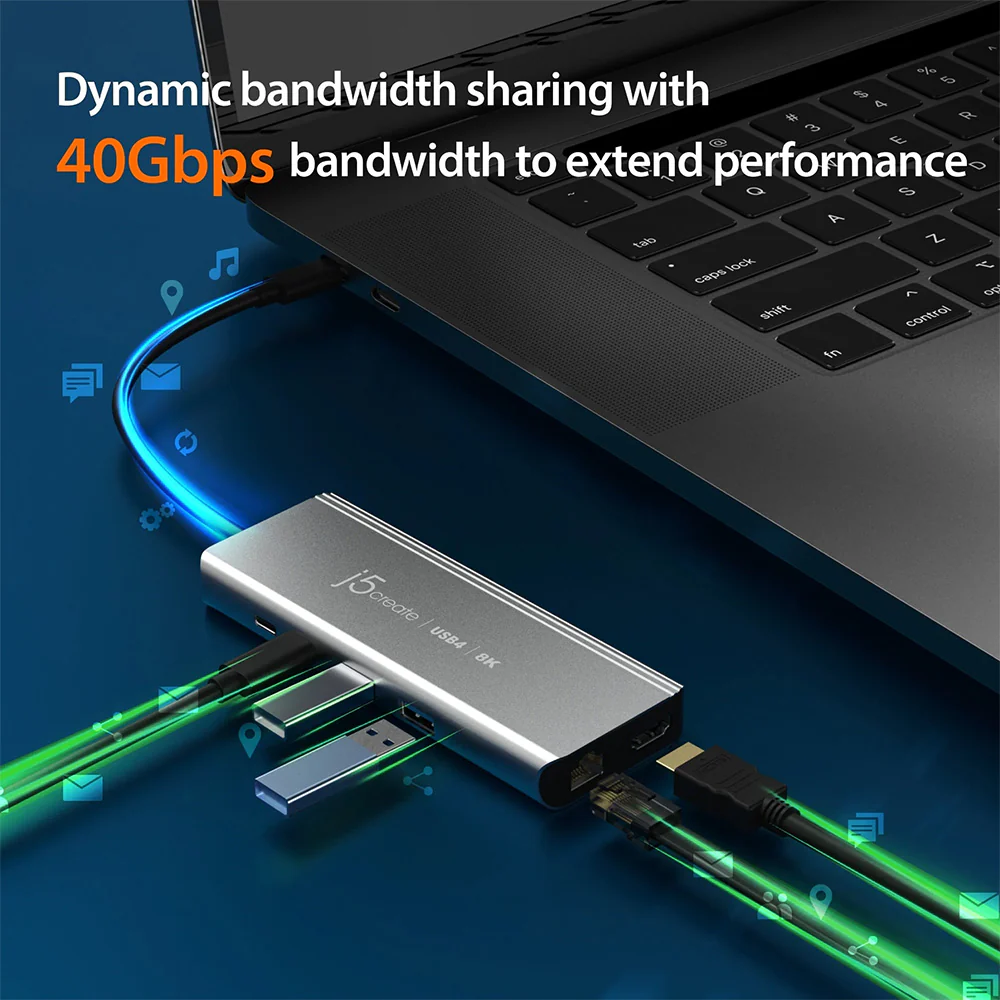 J5Create JCD403 USB4 8K Multi-Port Hub - Image 4