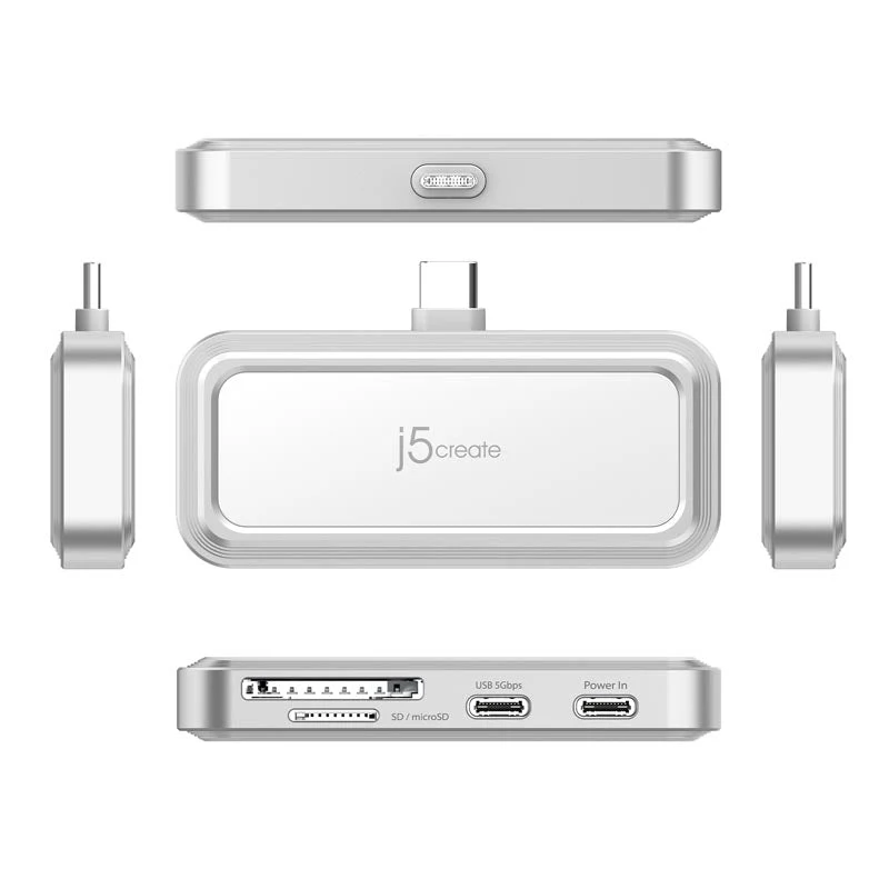 J5Create JCH167 USB-C to Dual USB-C & SD Card for Smartphone - Image 3