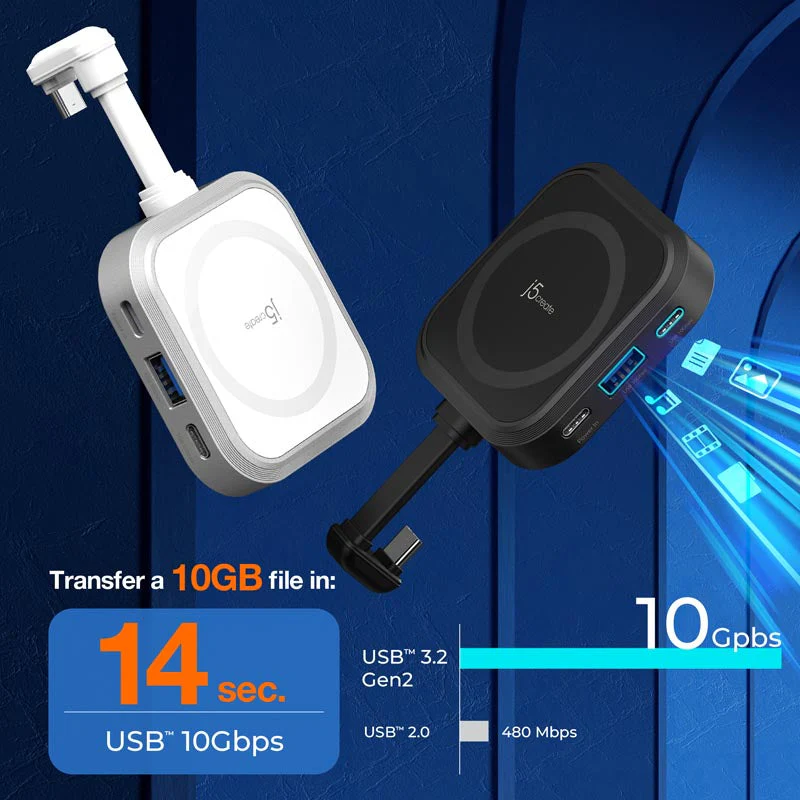 J5Create JCH168W USB-C Multi-function Hub for iPhone - Image 9