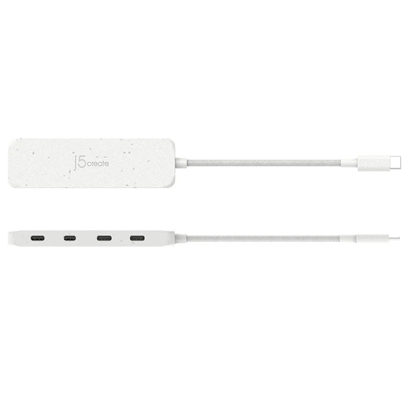 J5Create JCH345EW USB-C 4 Ports Type C Gen 2 Hub (White) - Image 3