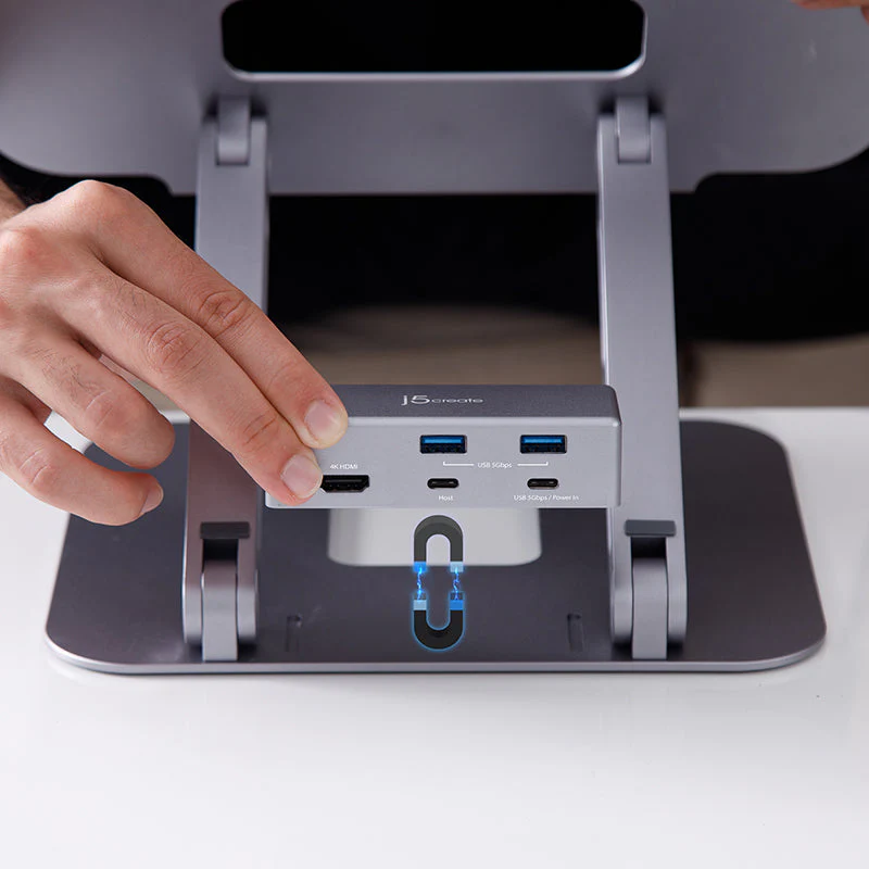 J5Create JTS327 Multi-Angle 4K Docking Stand - Image 5