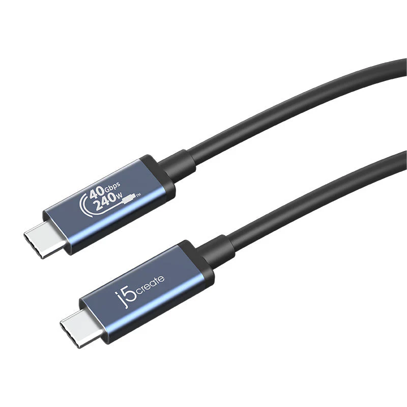 J5Create JUC29L08 USB4 240W USB-C PD 3.1 E-Marker Cable - Image 2