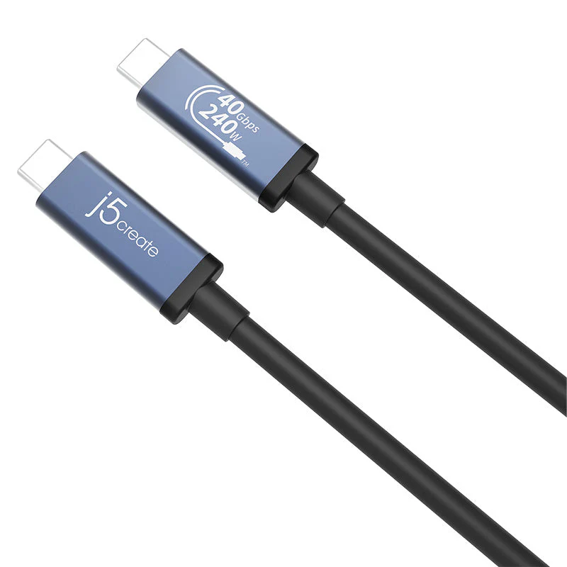 J5Create JUC29L08 USB4 240W USB-C PD 3.1 E-Marker Cable - Image 4