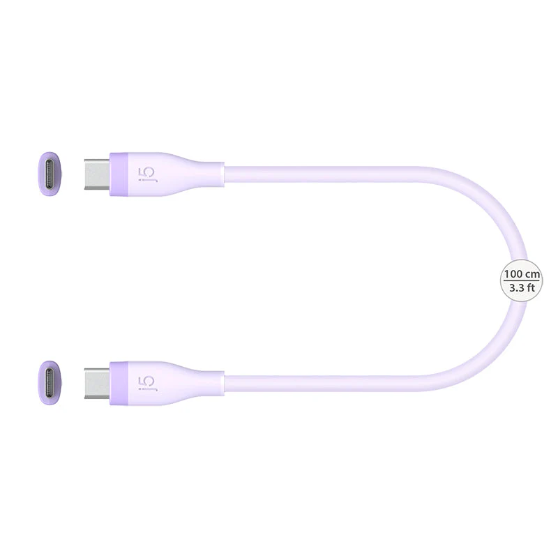 J5Create JUCX17P USB-C 60W Fast Charging Cable (Purple) - Image 2
