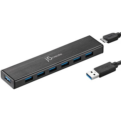 J5Create USB3.0 7-Port HUB (JUH377) - Image 6