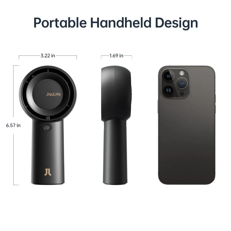Jisulife FA43-Black HandFan Life5 Plus 6000mAh (Black) - Image 2