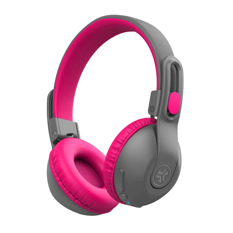 JLab JBuddies Studio 2 Wireless Headphones Gray/Pink - Image 2