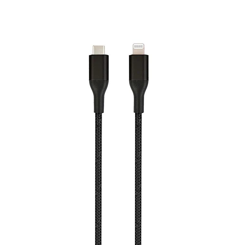 Kaizen KZ-2MLTCB 2M Lightning to USB-C Cable (Black)