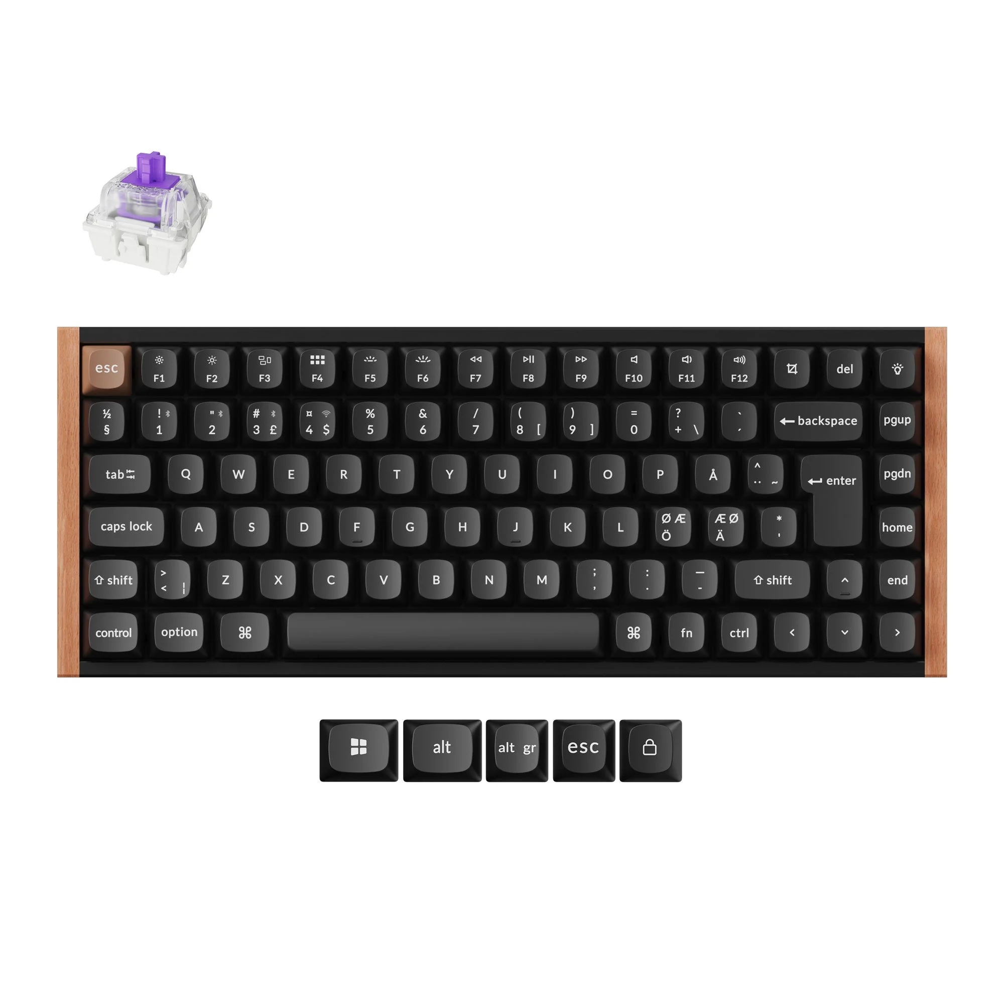 Keychron K2 HE Wireless Magnetic Switch Custom Keyboard (K2H-F1 SE Black) - Image 2
