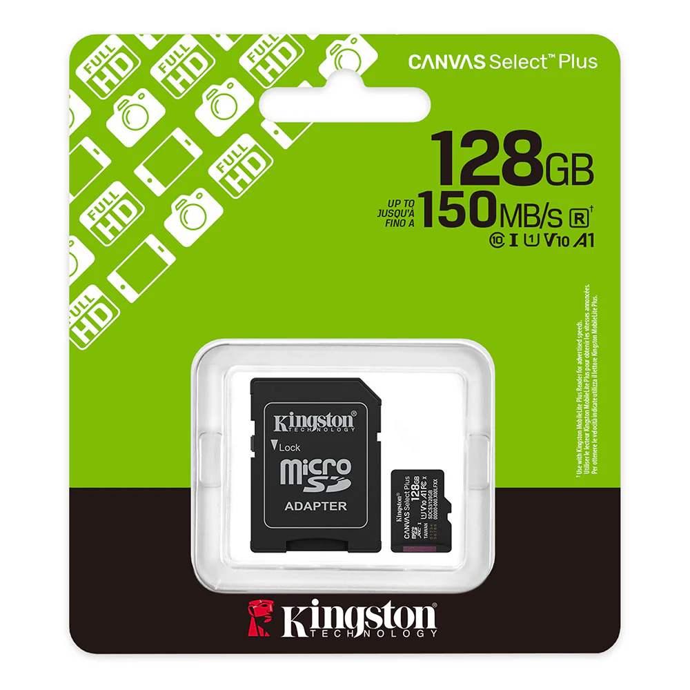 Kingston Canvas Select Plus 128GB microSD Card + Adapter - Image 3