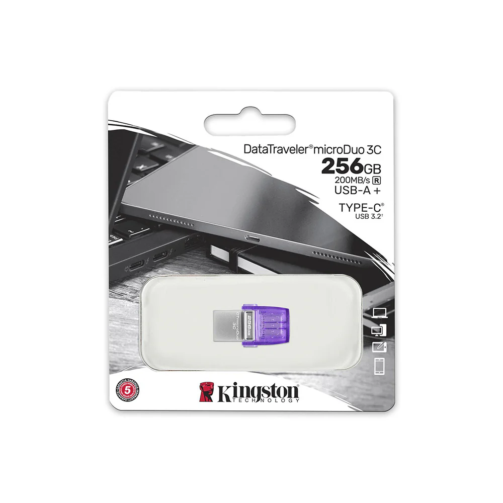 Kingston DataTraveler microDuo 3C 256GB USB Flash Drive - Image 3
