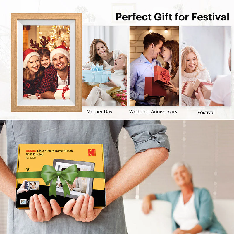 Kodak RCF-1012W 10-inch Digital Photo Frame Wi-Fi 32GB (Burlywood) - Image 5