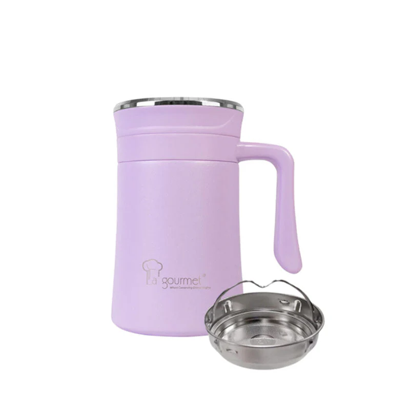 La Gourmet LGPWE409553 Periwinkle 500ml Mug with Strainer