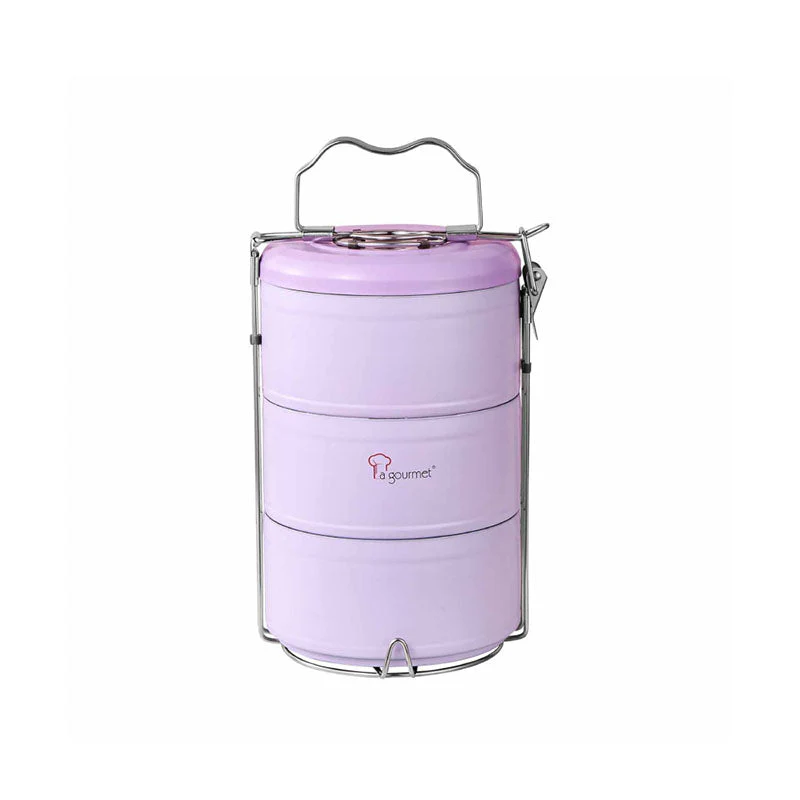La Gourmet LGPWE409607 Periwinkle 2.1L 3-Tier Thermal Carrier