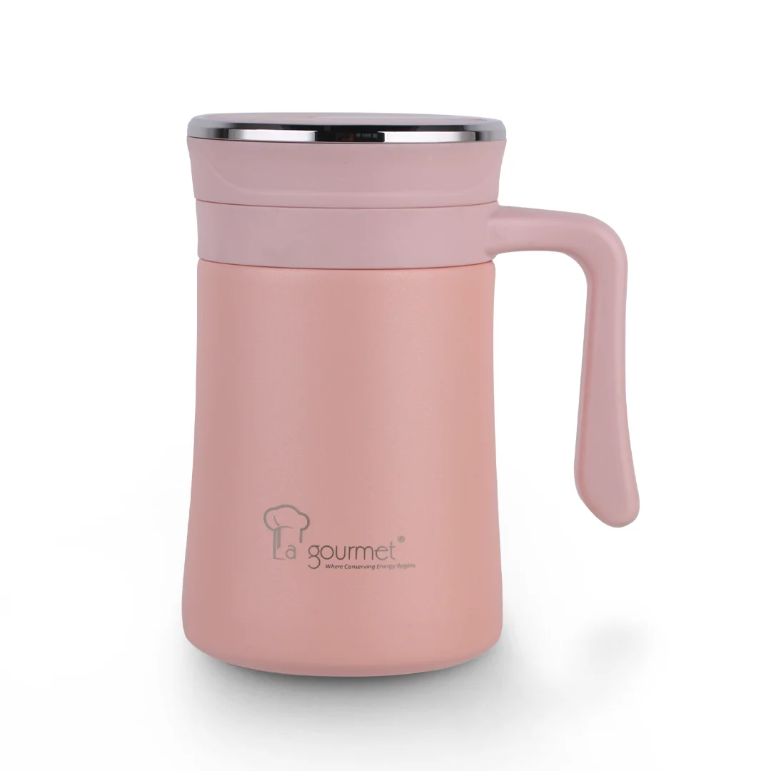 La Gourmet LGSC395863 Spring 0.5L Mug With Strainer (Pink) - Image 3
