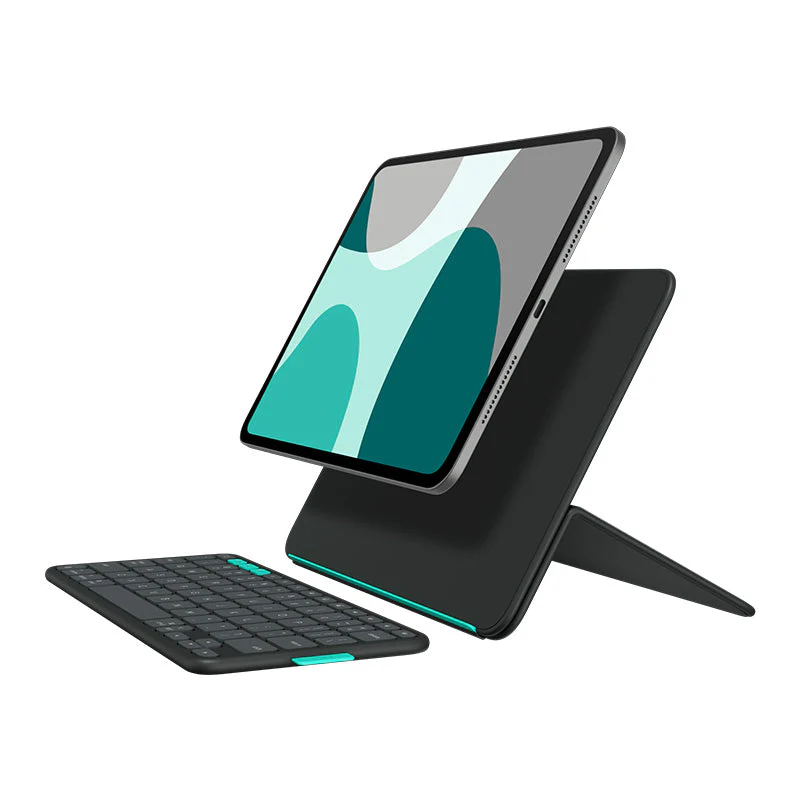 Logitech Flip Folio for iPad Pro 11" (M4), iPad Air 11" (M2, M3), iPad Air 5th Gen - Graphite