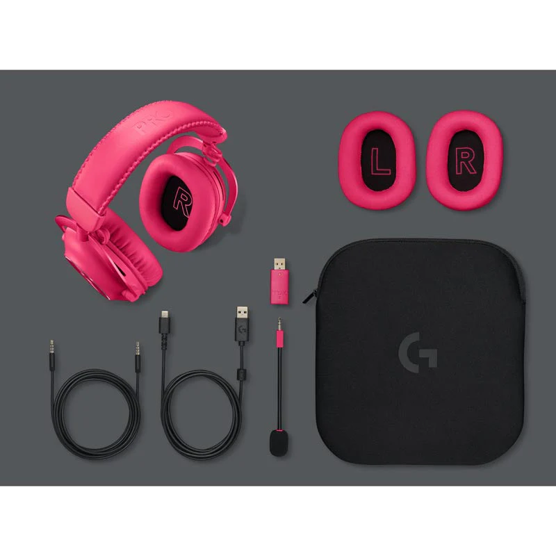 Logitech G Pro X 2 Lightspeed Wireless Gaming Headset - Magenta - Image 3