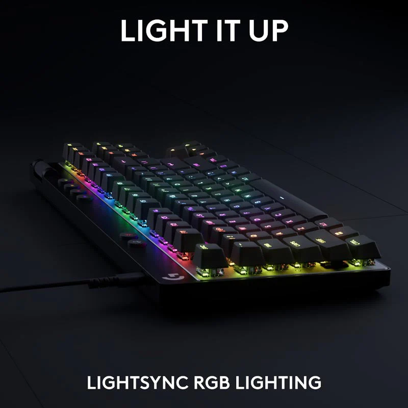 Logitech G Pro X TKL Rapid Wired Gaming Keyboard with Analog Switches (White) - Image 6