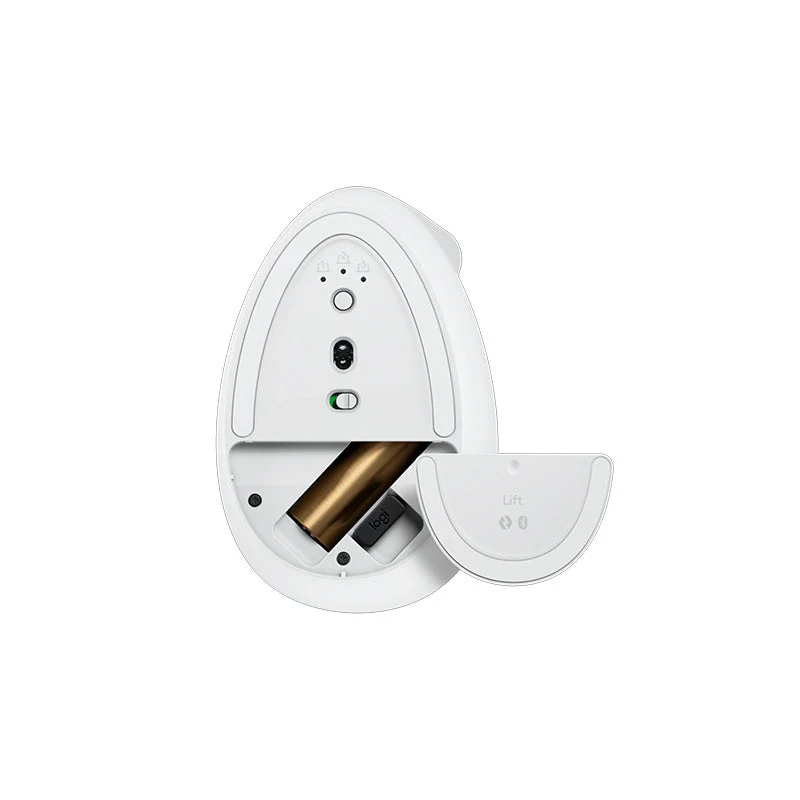 Logitech Lift Vertical Ergonomic Mouse (White) - Image 2