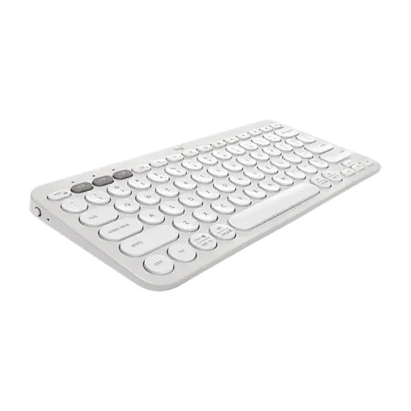 Logitech Pebble Keys 2 K380S, Multi-Device Bluetooth Keyboard (White) - Image 2