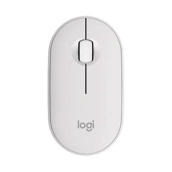 Logitech Pebble Mouse 2 M350s Bluetooth Mouse (White)