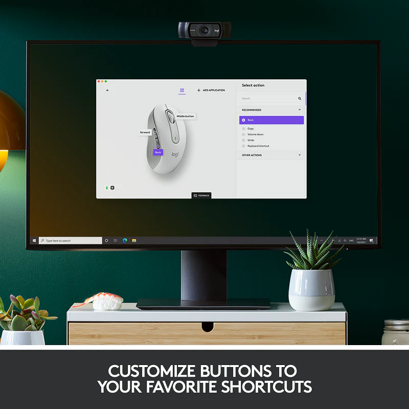 Logitech Signature M650 Wireless Mouse (L - White) - Image 4