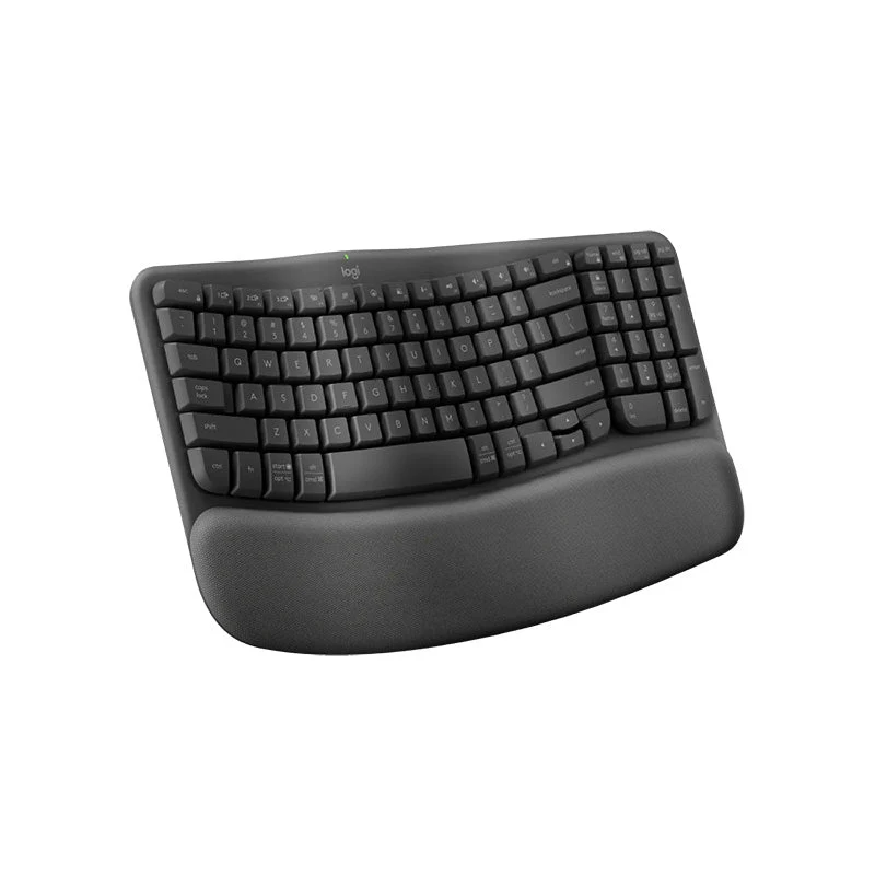 Logitech Wave Keys Ergonomic Wireless Bluetooth Keyboard (Graphite) - Image 2
